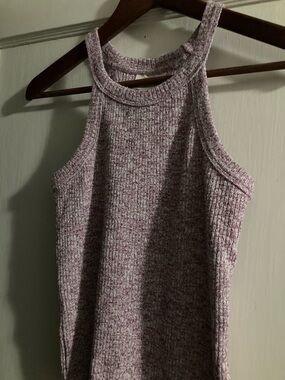Maeve by Anthropologie Heathered purple Ribbed Tank